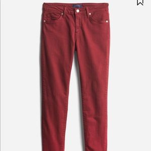 NWT Just USA Rhea Skinny Jeans Burgandy
